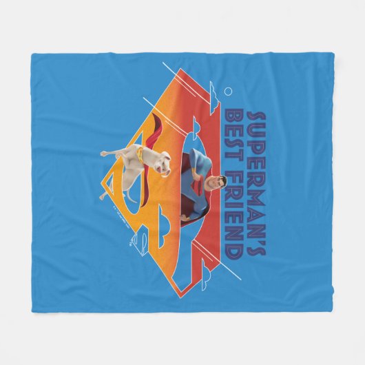 Supermans bester Freund Fleecedecke (Vorderseite (Horizontal))