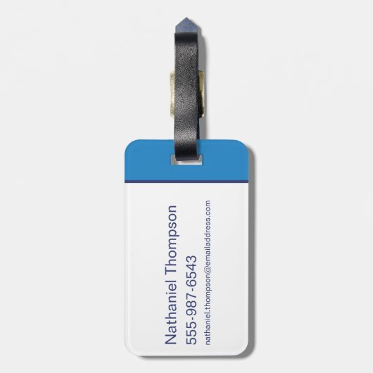 Supermans bester Freund Gepäckanhänger (Rückseite vertikal)