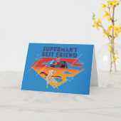 Supermans bester Freund Karte (Gelbe Blume)