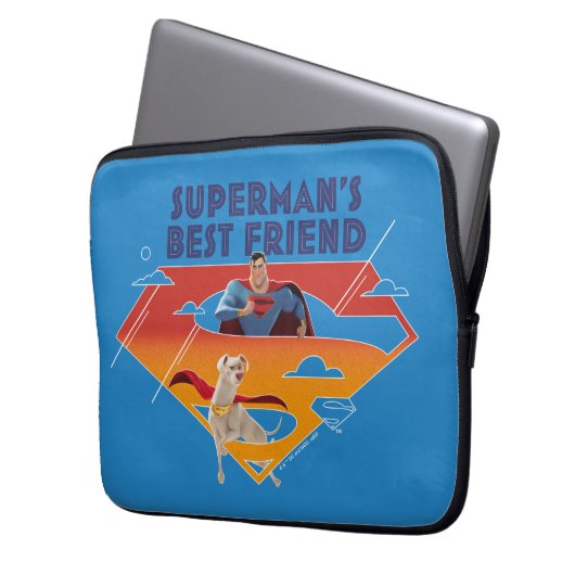 Supermans bester Freund Laptopschutzhülle (Vorderseite Links)