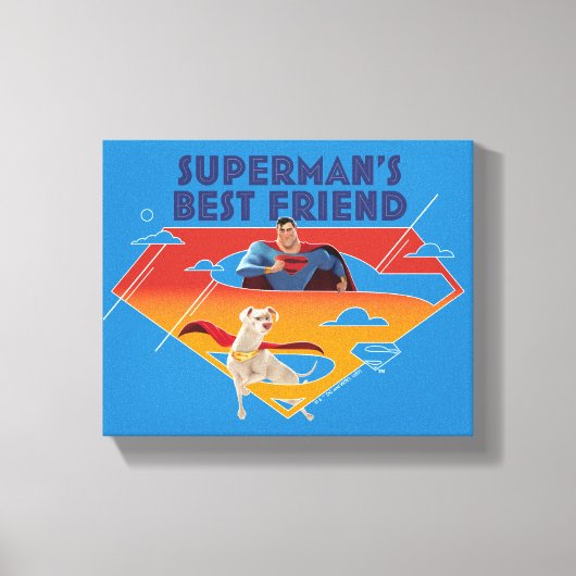 Supermans bester Freund Leinwanddruck (Vorderseite)