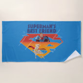Supermans bester Freund Strandtuch (Vorderseite)