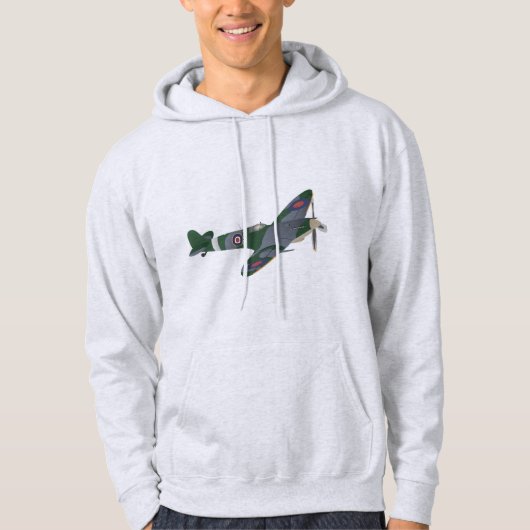 Supermarine Spitfire Fighter Aircraft Hoodie (Vorderseite)