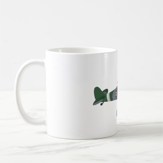 Supermarine Spitfire Fighter Aircraft Kaffeetasse (Links)