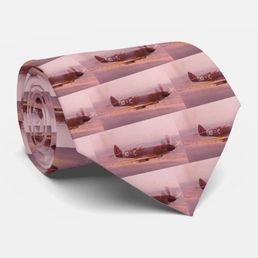 Supermarine Spitfire-Flugzeug Krawatte (Gerollt)