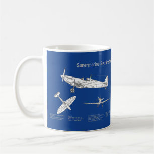 Supermarine Spitfire - Flugzeugkonzept ABD Kaffeetasse