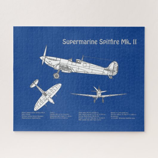 Supermarine Spitfire - Flugzeugkonzept ABD Puzzle (Horizontal)