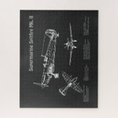 Supermarine Spitfire - Flugzeugkonzept PD Puzzle (Vertikal)