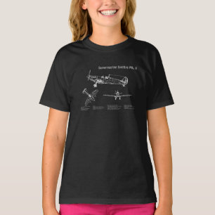 Supermarine Spitfire - Flugzeugkonzept PD T-Shirt