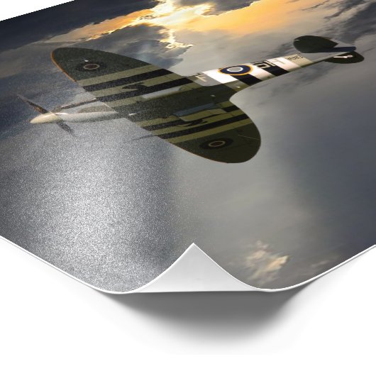 Supermarine Spitfire Fotodruck (Ecke)