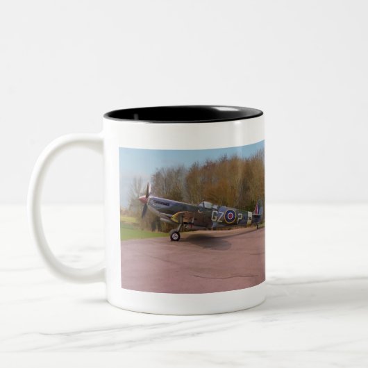 Supermarine Spitfire HF Mk. IXe MJ730 Zweifarbige Tasse (Links)