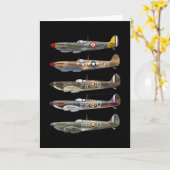 Supermarine Spitfire is a British WW2 fighter Karte (Gelbe Blume)