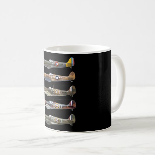 Supermarine Spitfire ist ein britischer WW2-Kämpfe Kaffeetasse (VorderseiteRechts)