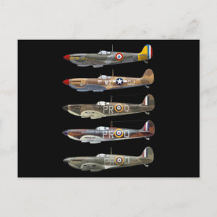 Supermarine Spitfire ist ein britischer WW2-Kämpfe Postkarte