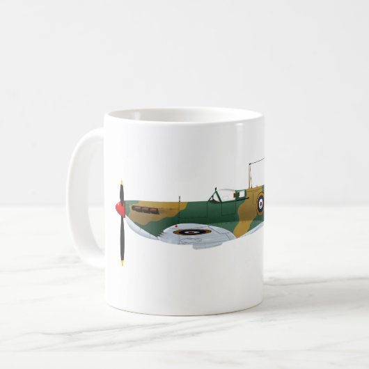 Supermarine Spitfire Kaffeetasse (Vorderseite Links)