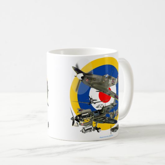 Supermarine Spitfire Kaffeetasse (VorderseiteRechts)
