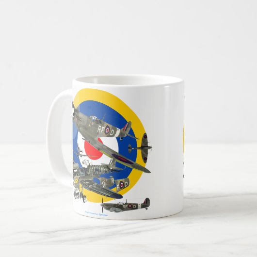 Supermarine Spitfire Kaffeetasse (Vorderseite Links)
