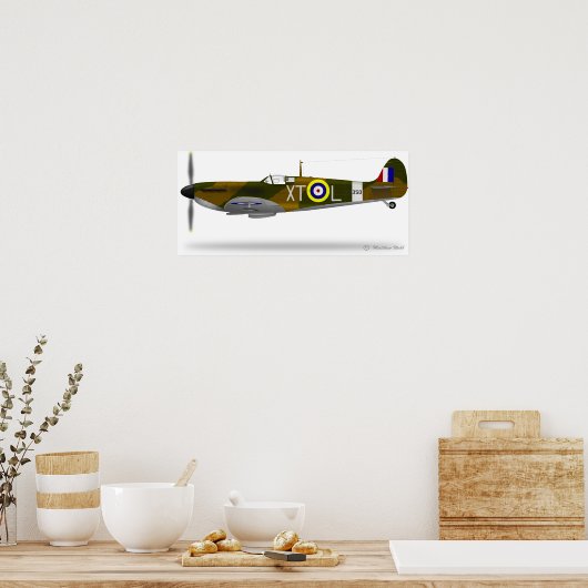 Supermarine Spitfire - Maßgeschneidert Poster (Küche)
