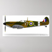 Supermarine Spitfire - Maßgeschneidert Poster (Vorne)