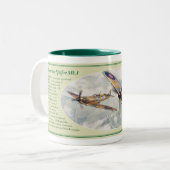Supermarine Spitfire Mk.1 mug Zweifarbige Tasse (Vorderseite Links)
