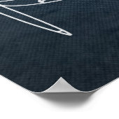 Supermarine Spitfire MK II Blueprint Poster (Ecke)