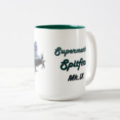 Supermarine Spitfire MkIX Zweifarbige Tasse (VorderseiteRechts)