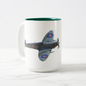 Supermarine Spitfire MkIX Zweifarbige Tasse (Vorderseite Links)