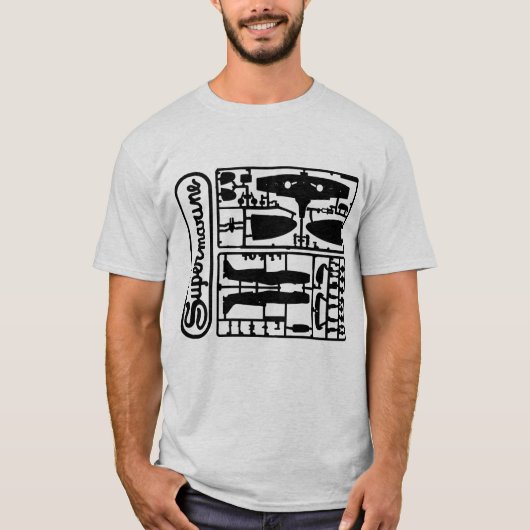 Supermarine Spitfire-Modell-Ausrüstungs-Shirt T-Shirt (Vorderseite)