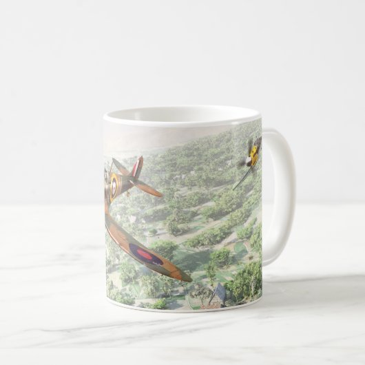 "Supermarine Spitfire”mug Kaffeetasse (VorderseiteRechts)
