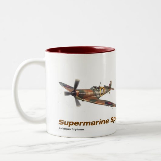 Supermarine Spitfire mug Zweifarbige Tasse (Links)