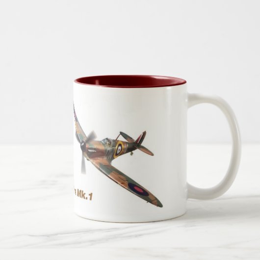 Supermarine Spitfire mug Zweifarbige Tasse (Rechts)