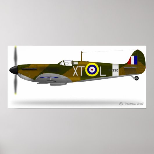 Supermarine Spitfire Poster (Vorne)