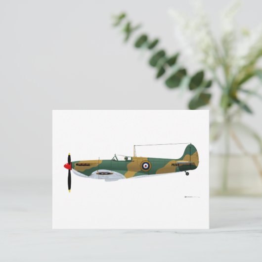 Supermarine Spitfire Postkarte (Stehend Vorderseite)