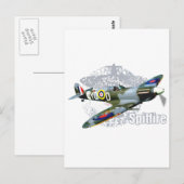 Supermarine Spitfire Postkarte (Vorne/Hinten)