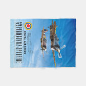 SUPERMARINE SPITFIRE - ROYAL AIR SQUADRON FLEECEDECKE (Vorderseite (Horizontal))