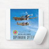 SUPERMARINE SPITFIRE - ROYAL AIR SQUADRON MOUSEPAD (Mit Mouse)