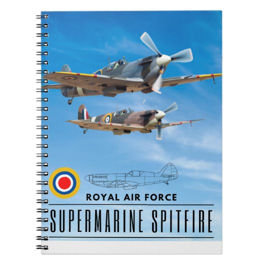 SUPERMARINE SPITFIRE - ROYAL AIR SQUADRON NOTIZBLOCK (Vorderseite)