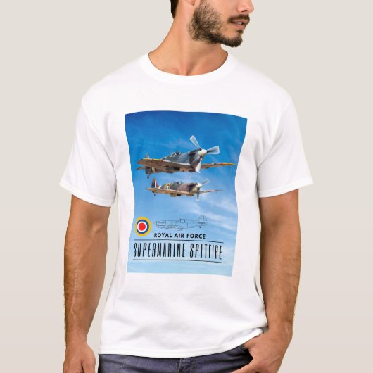 SUPERMARINE SPITFIRE - ROYAL AIR SQUADRON T-Shirt (Vorderseite)