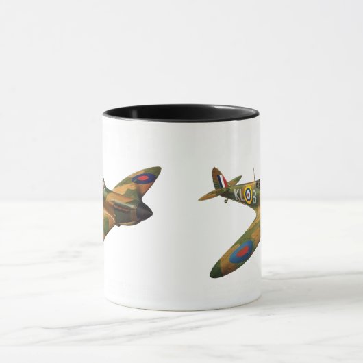Supermarine Spitfire | WW2 Plane Tasse (Zentrum)