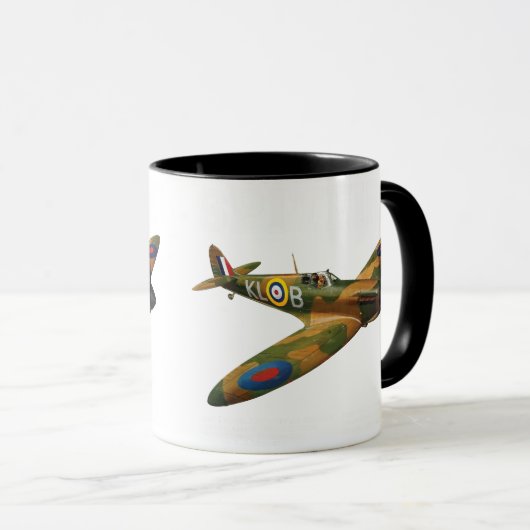 Supermarine Spitfire | WW2 Plane Tasse (VorderseiteRechts)