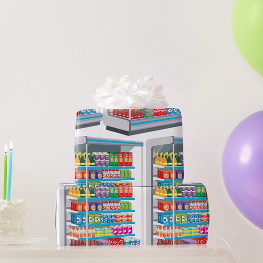 Supermarket Dairy Kühlschrank Geschenkpapier