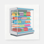 Supermarket Dairy Kühlschrank Serviette (Vorderseite)