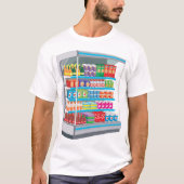 Supermarket Dairy Kühlschrank T-Shirt (Vorderseite)