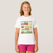 Supermarket Goods Shelf Girls T - Shirt (Vorne ganz)