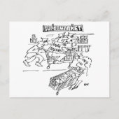 Supermarket Store Detectives Funny Postkarte (Vorderseite)