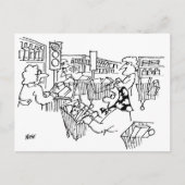 Supermarket Traffic Lights Funny Postkarte (Vorderseite)