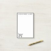 Supermarkt-Einkaufsliste Post-it Klebezettel (Auf Schreibtisch)