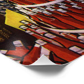 Supermarkt für Vintage Unternehmen, Lebensmittel u Poster (Ecke)