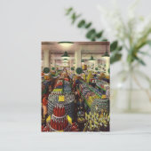 Supermarkt für Vintage Unternehmen, Lebensmittel u Postkarte (Stehend Vorderseite)