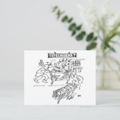 Supermarkt-Ladendetektive Lustig Postkarte (Stehend Vorderseite)